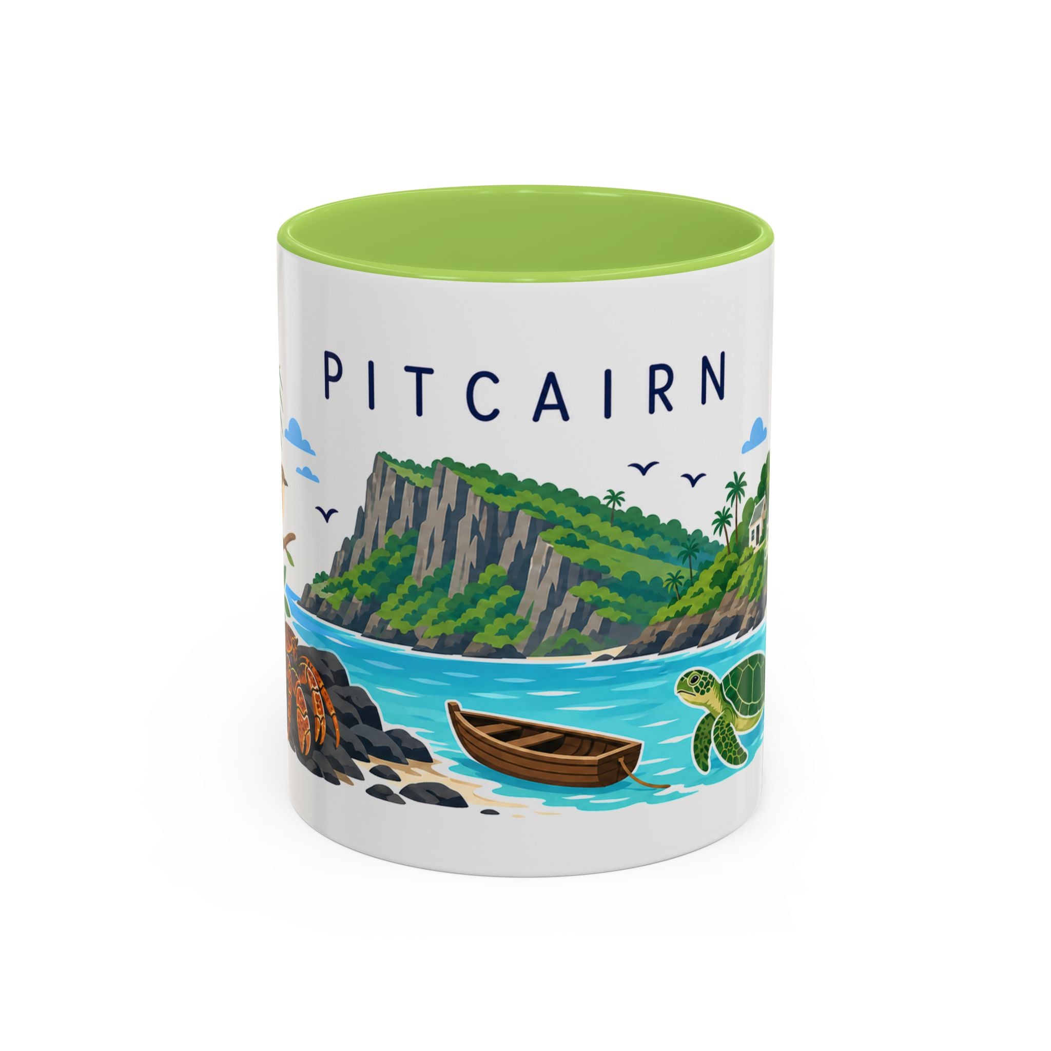 Pitcairn Coffee Mug | Travel Souvenir Accent Mug | Country Gift Ceramic Cup 11oz 15oz
