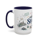 Shanghai Coffee Mug | China Souvenir Travel Gift | Accent Color Ceramic 11oz 15oz