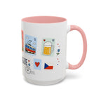 Prague Coffee Mug | Postage Stamp Collage Mug | Travel Souvenir Accent Cup 11oz 15oz