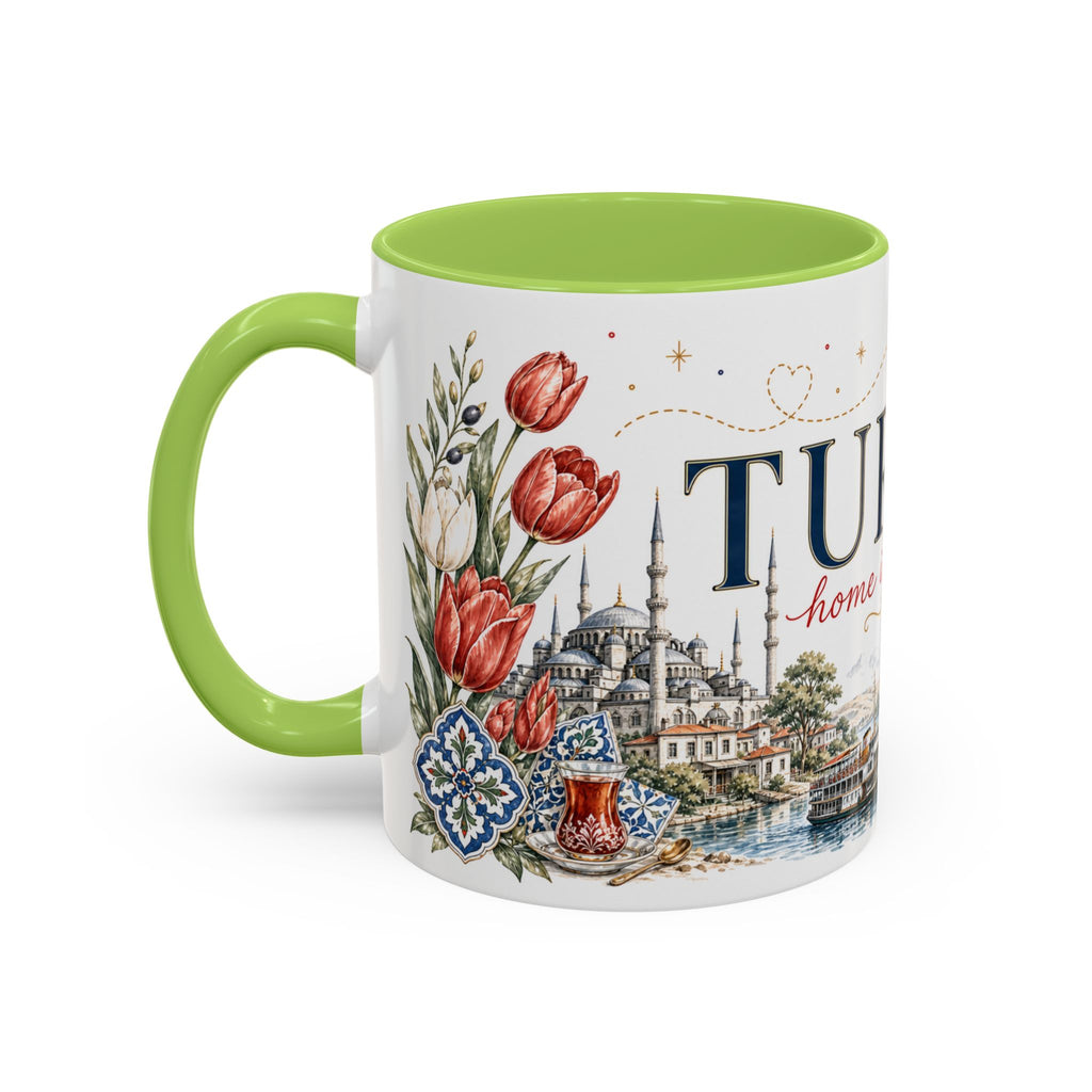 Turkey Home Country Mug | Moving Away Gift | Long Distance Friendship | 11 oz 15 oz Accent Mug