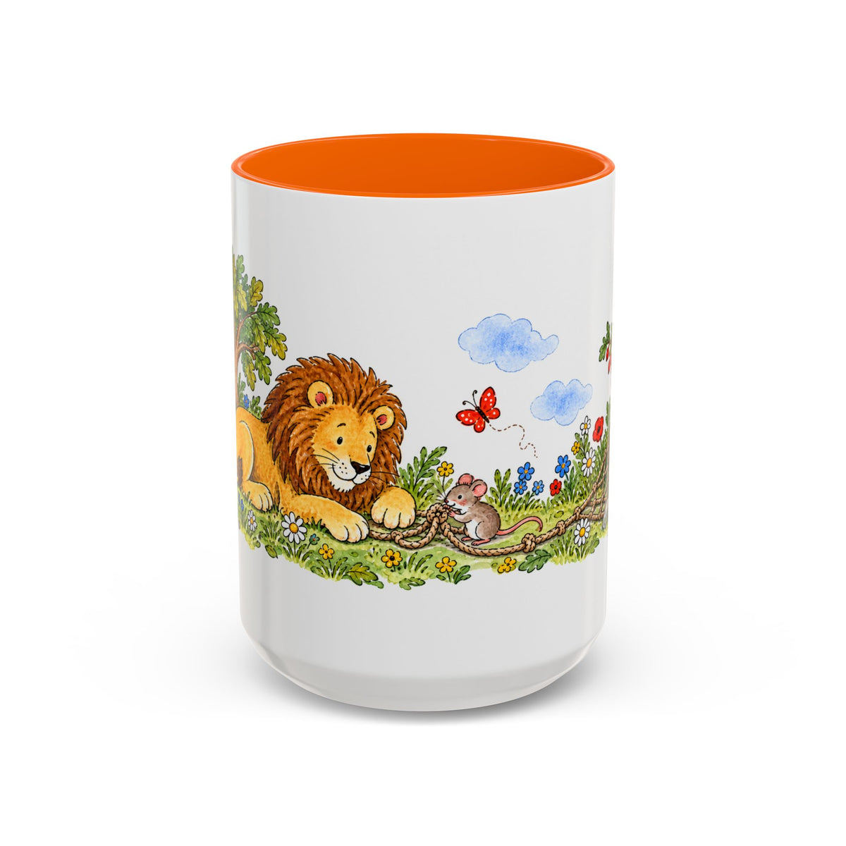 The Lion and the Mouse Mug | Storybook Fairy Tale Accent Coffee Mug | EveryLegend