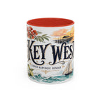 Key West Coffee Mug | United States Travel Souvenir | Vintage Illustrated City Gift | 11 oz 15 oz Accent Mug