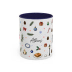 Athens Christmas Mug | Watercolor City Souvenir, Travel Gift (11oz/15oz)