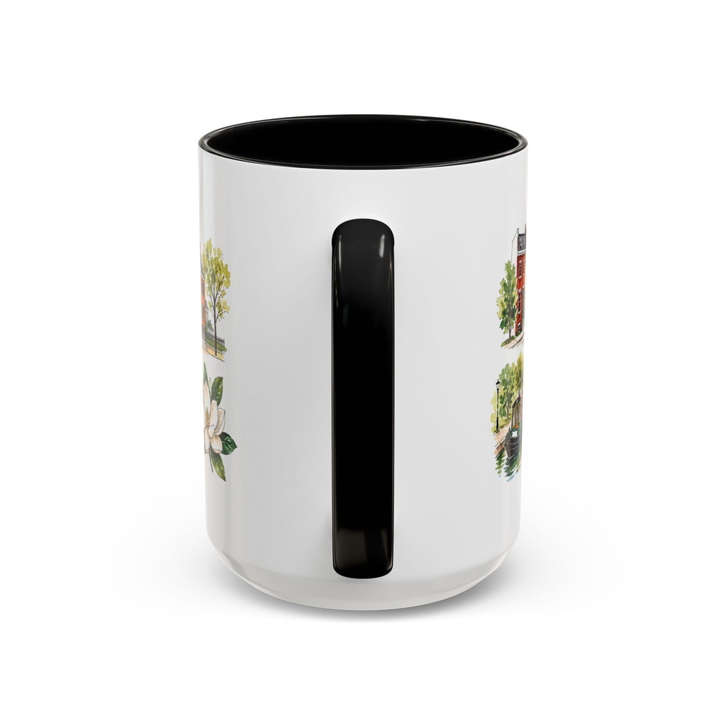 Richmond Illustrated Travel Mug | City Souvenir Accent Coffee Mug | 11oz 15oz Ceramic Cup