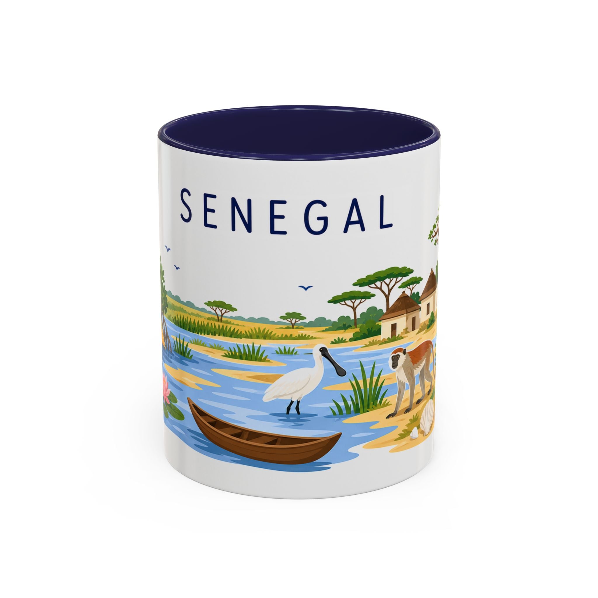Senegal Soccer Coffee Mug | World Cup Fan Gift | Accent Color Ceramic 11oz 15oz Match Day Cup