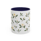 Georgia Sweetbay Magnolia Mug, State Flower Floral Coffee Cup, 11oz Botanical Gift