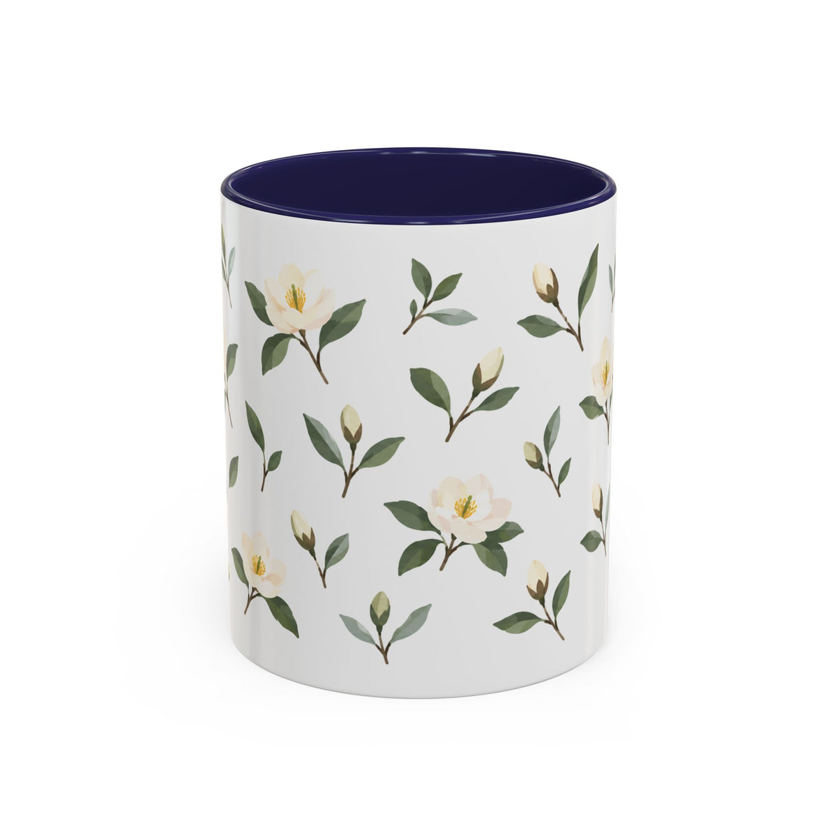 Georgia Sweetbay Magnolia Mug, State Flower Floral Coffee Cup, 11oz Botanical Gift