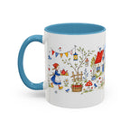 Storybook Cottage Breakfast Mug | Hand Painted Fairy Tale Accent Coffee Mug
