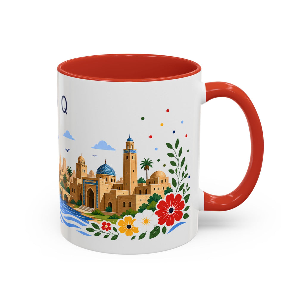 Iraq Coffee Mug | Travel Souvenir Accent Mug | Place Gift Ceramic Cup 11oz 15oz