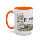 Pennsylvania Home State Mug | Moving Away Gift | Long Distance Friendship Coffee Cup | 11oz 15oz Accent Mug