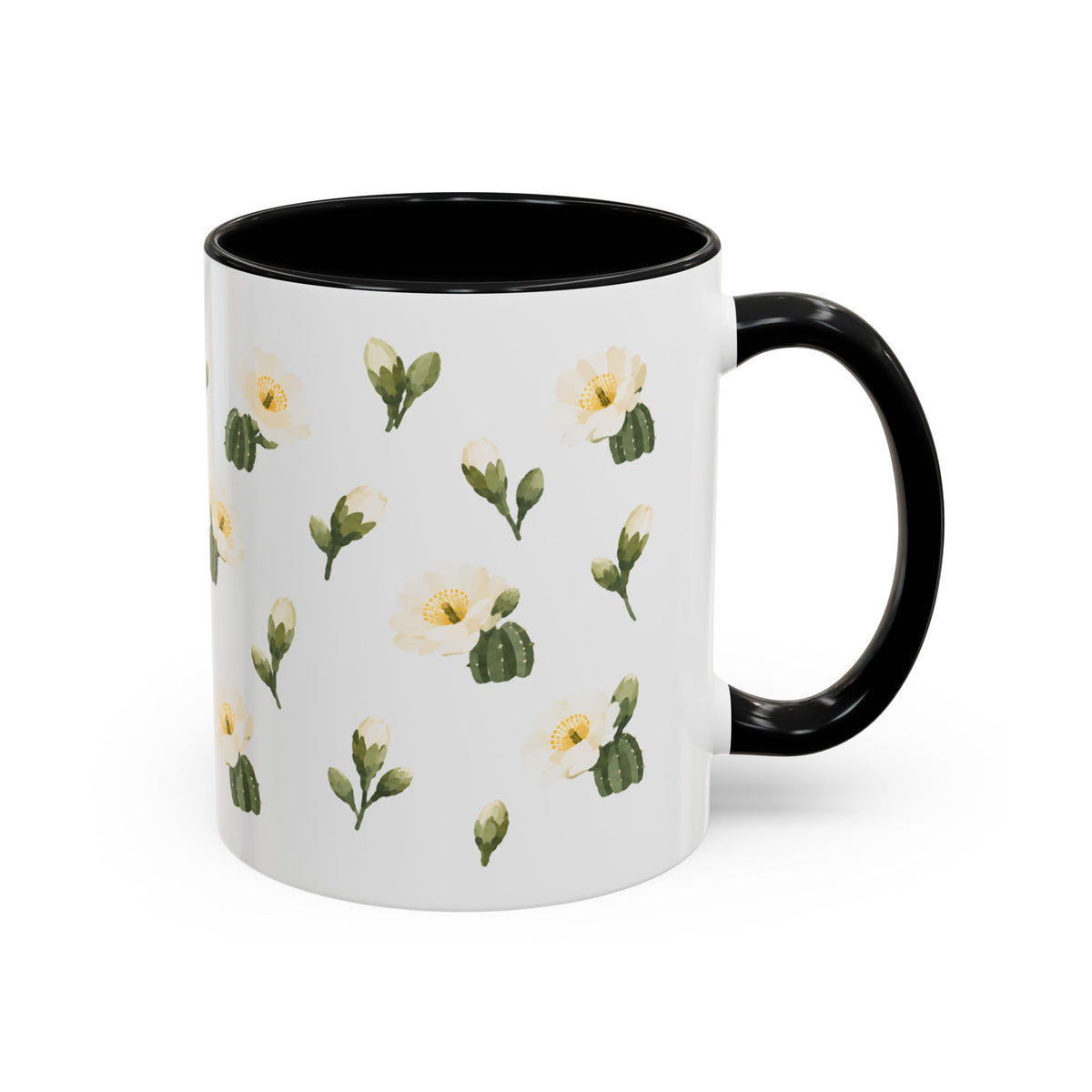 Arizona Saguaro cactus blossom Mug, State Flower Floral Coffee Cup, 11oz Botanical Gift