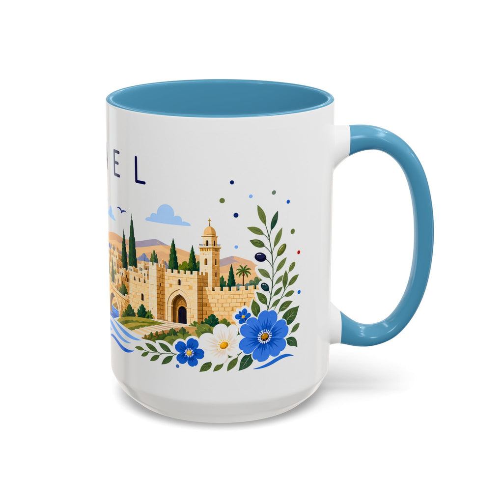 Israel Coffee Mug | Travel Souvenir Accent Mug | Place Gift Ceramic Cup 11oz 15oz
