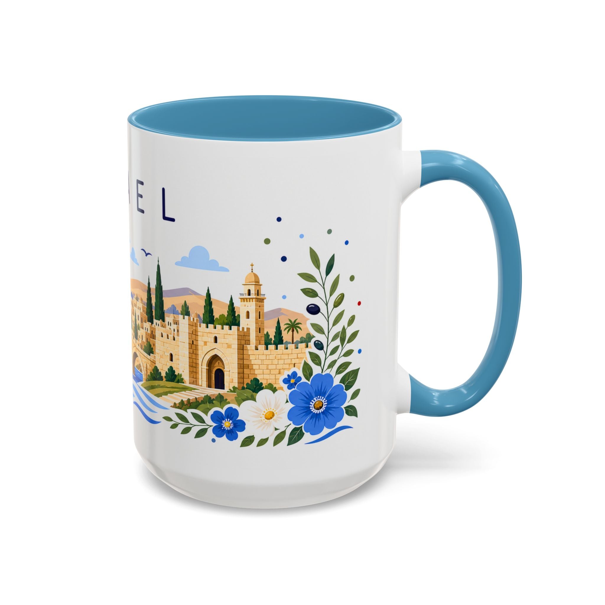 Israel Coffee Mug | Travel Souvenir Accent Mug | Place Gift Ceramic Cup 11oz 15oz