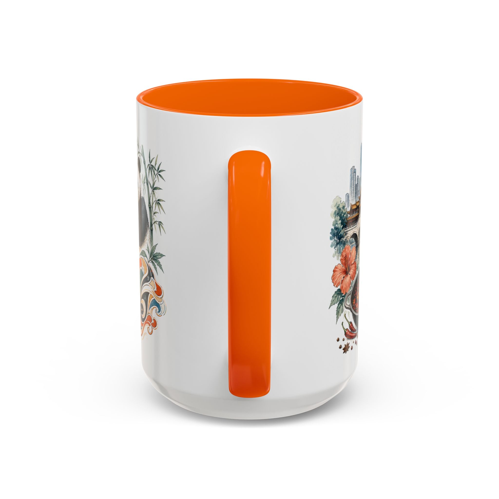 Chengdu Coffee Mug | China Travel Souvenir | Vintage Illustrated City Gift | 11 oz 15 oz Accent Mug