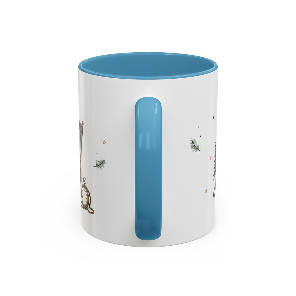 Grandpa's Stories Are The Best Coffee Mug | Gift From Grandkids | Accent Color Ceramic 11oz 15oz