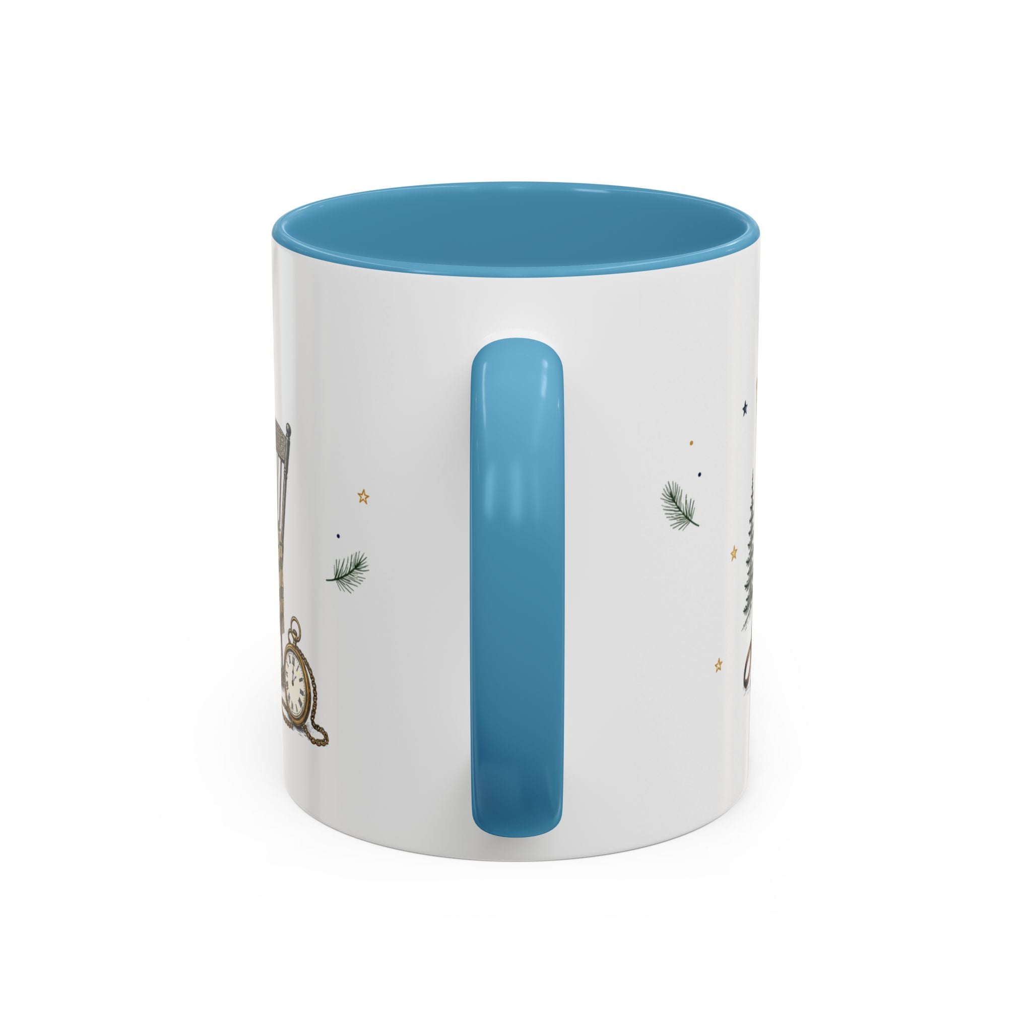 Grandpa's Stories Are The Best Coffee Mug | Gift From Grandkids | Accent Color Ceramic 11oz 15oz