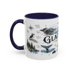 Glacier Bay National Park Coffee Mug | Alaska Wilderness Kayaking Gift | Accent Color Ceramic 11oz 15oz
