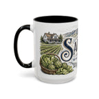 Salinas Coffee Mug | United States Travel Souvenir | Vintage Illustrated City Gift | 11 oz 15 oz Accent Mug