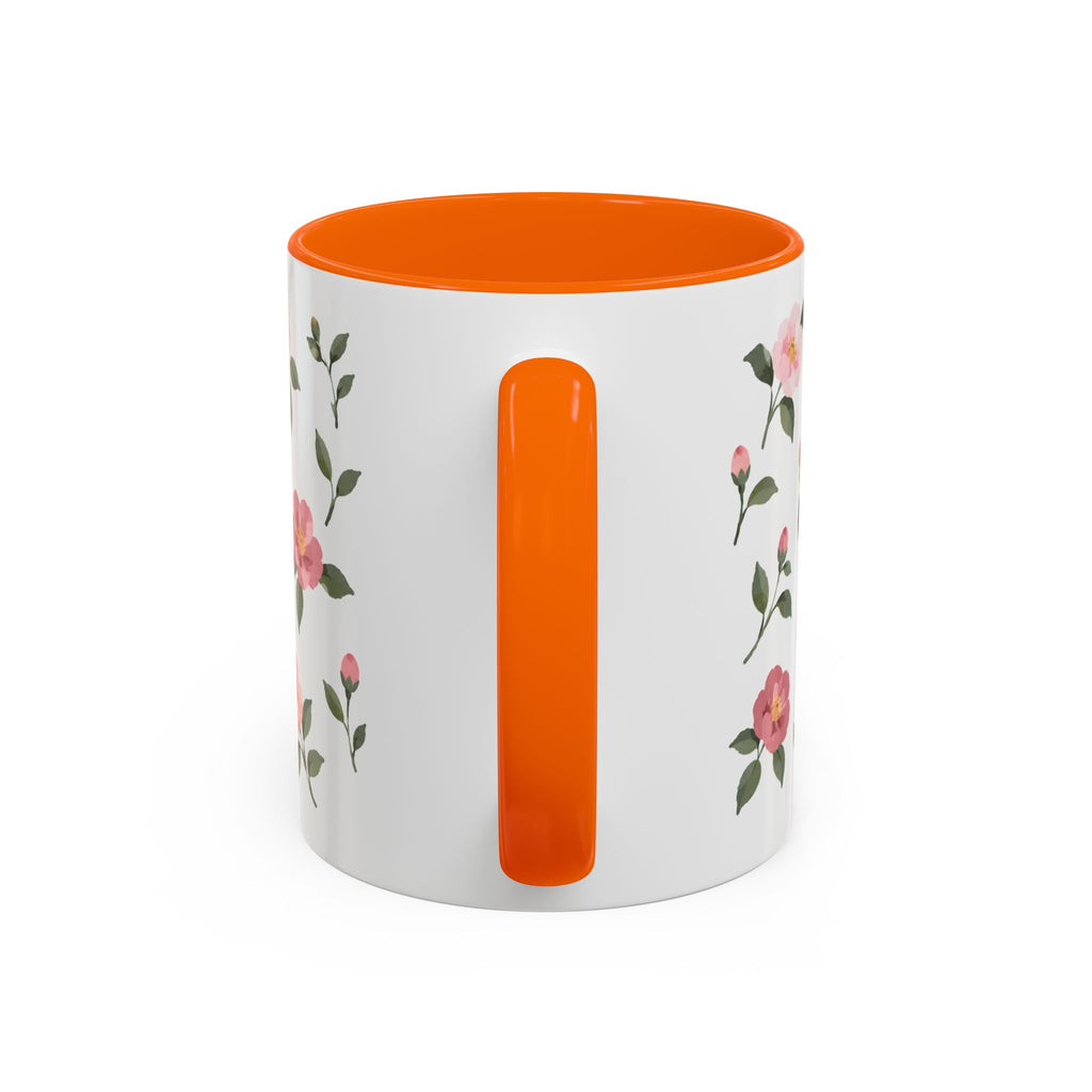 Alabama Camellia Mug, State Flower Floral Coffee Cup, 11oz Botanical Gift