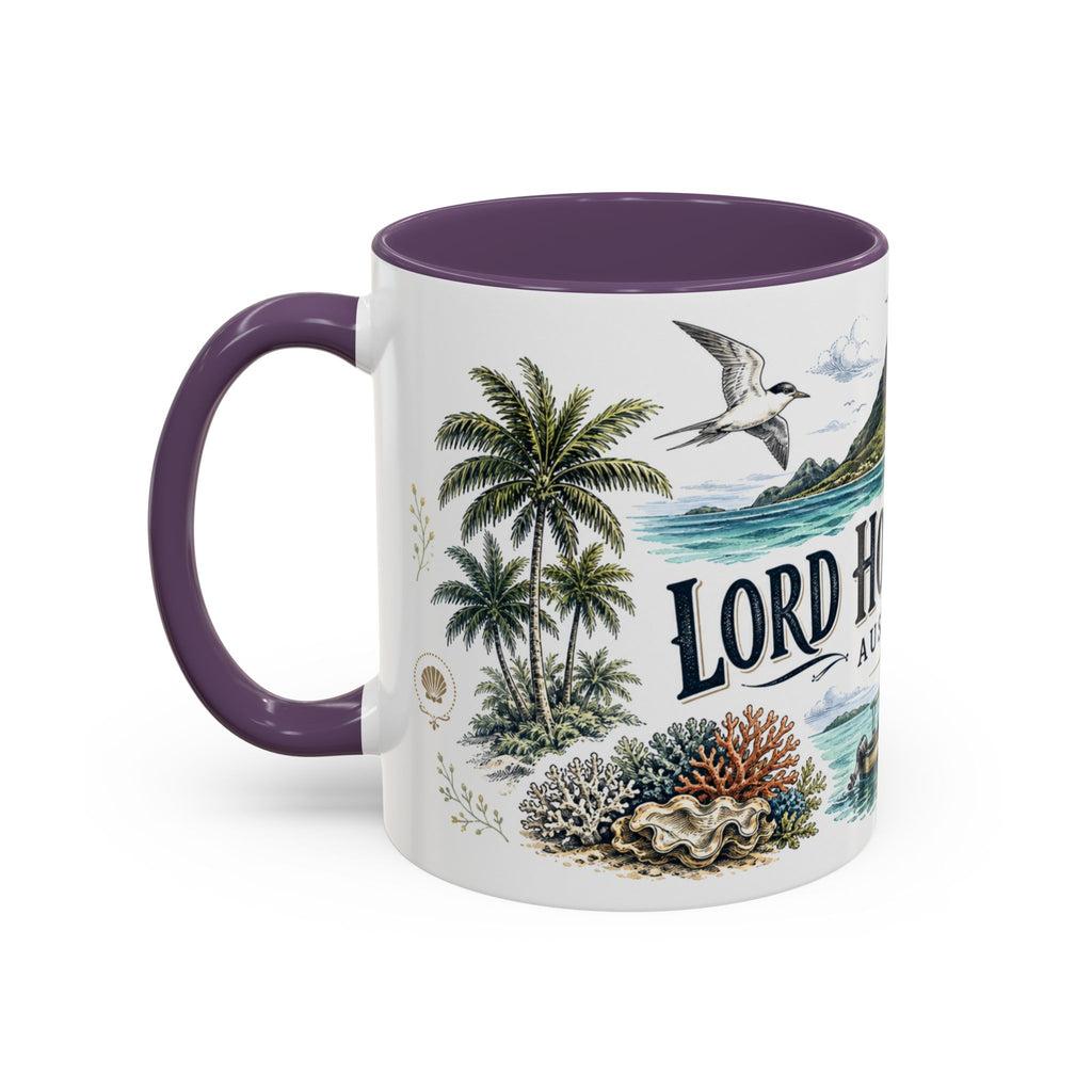 Lord Howe Island Mug, Australia Travel Souvenir, Bucket List Gift, Accent Ceramic Coffee Mug 11oz 15oz