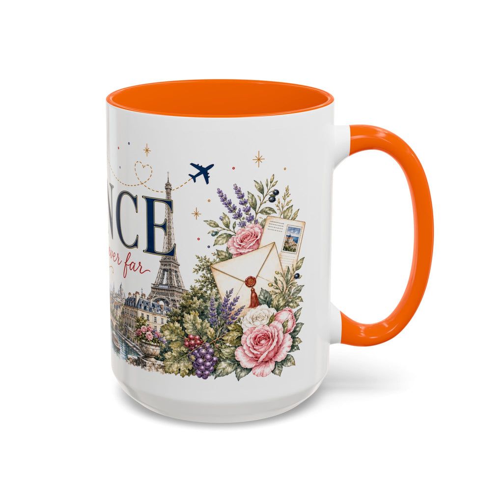 France Home Country Mug | Moving Away Gift | Long Distance Friendship | 11 oz 15 oz Accent Mug
