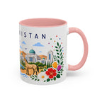 Turkmenistan Coffee Mug | Travel Souvenir Accent Mug | Place Gift Ceramic Cup 11oz 15oz