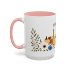 Jerusalem Coffee Mug | Israel Travel Souvenir | Porcelain Decal City Gift | 11oz 15oz Accent Mug