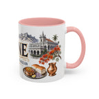 Pune Coffee Mug | India Travel Souvenir | Vintage Illustrated City Gift | 11 oz 15 oz Accent Mug