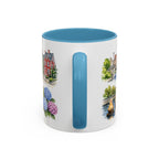 Providence Illustrated Travel Mug | City Souvenir Accent Coffee Mug | 11oz 15oz Ceramic Cup