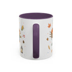 Thanksgiving Mug | Country Harvest Watercolor Gift | Pumpkin Scarecrow Accent Cup 11oz 15oz