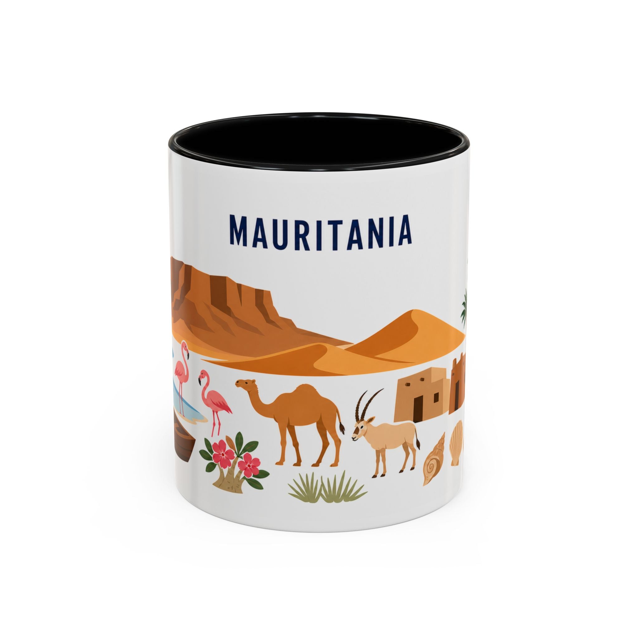 Mauritania Coffee Mug | Travel Souvenir Accent Mug | Country Gift Ceramic Cup 11oz 15oz