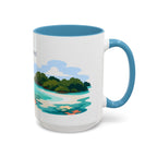 Biscayne National Park Coffee Mug | Solid Color Block Park Souvenir | 11oz 15oz Accent Mug