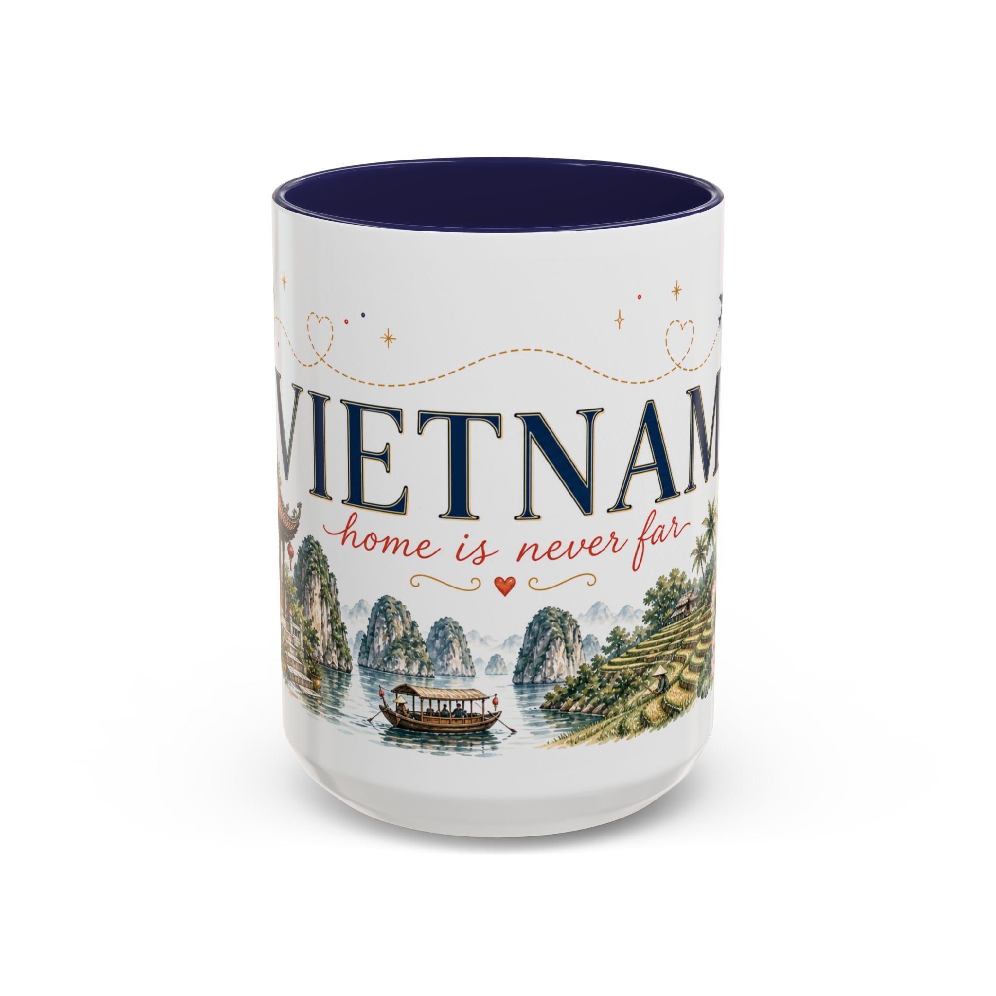 Vietnam Home Country Mug | Moving Away Gift | Long Distance Friendship | 11 oz 15 oz Accent Mug