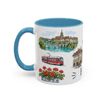 Bern Illustrated Travel Mug | City Souvenir Accent Coffee Mug | 11oz 15oz Ceramic Cup