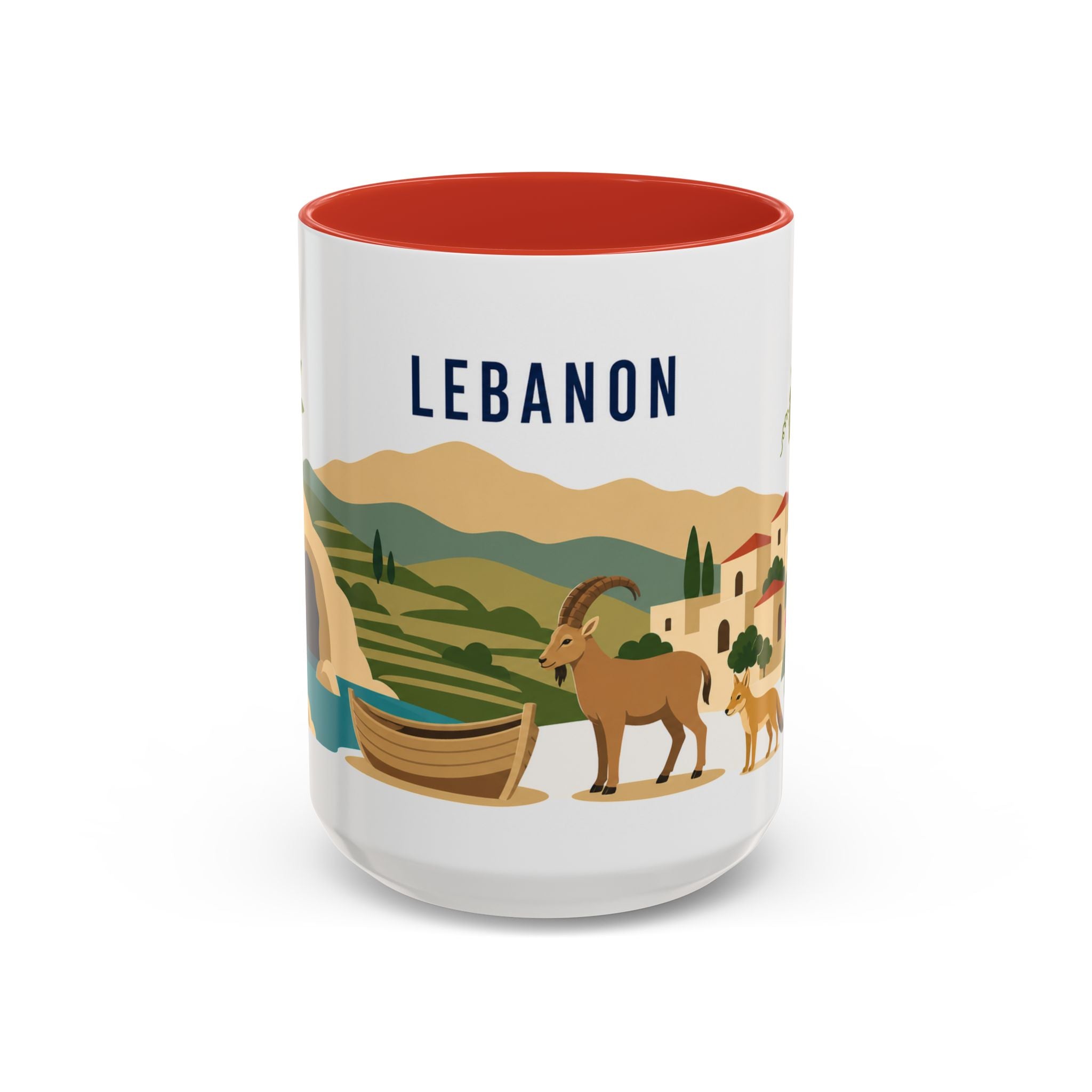 Lebanon Coffee Mug | Travel Souvenir Accent Mug | Country Gift Ceramic Cup 11oz 15oz