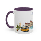 Budapest Coffee Mug | Hungary Travel Souvenir | Porcelain Decal City Gift | 11oz 15oz Accent Mug