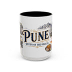 Pune Coffee Mug | India Travel Souvenir | Vintage Illustrated City Gift | 11 oz 15 oz Accent Mug