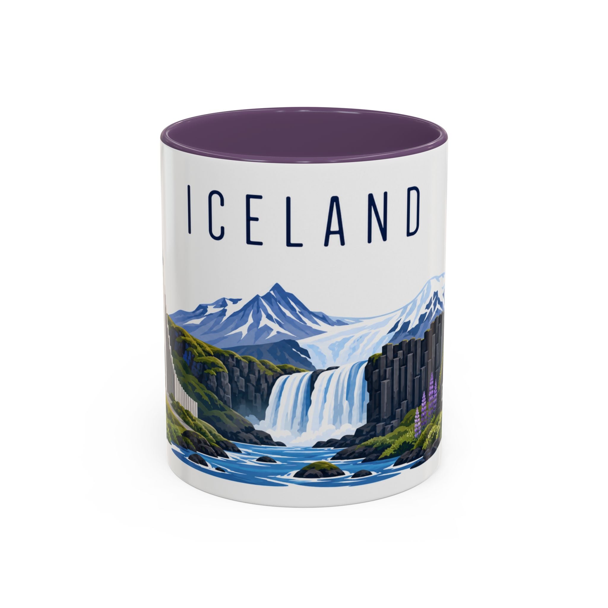 Iceland Coffee Mug | Travel Souvenir Accent Mug | Country Gift Ceramic Cup 11oz 15oz