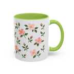 Iowa Wild Rose Mug, State Flower Floral Coffee Cup, 11oz Botanical Gift