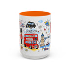 London Travel Mug | European City Souvenir Accent Coffee Mug | 11oz 15oz Ceramic Cup