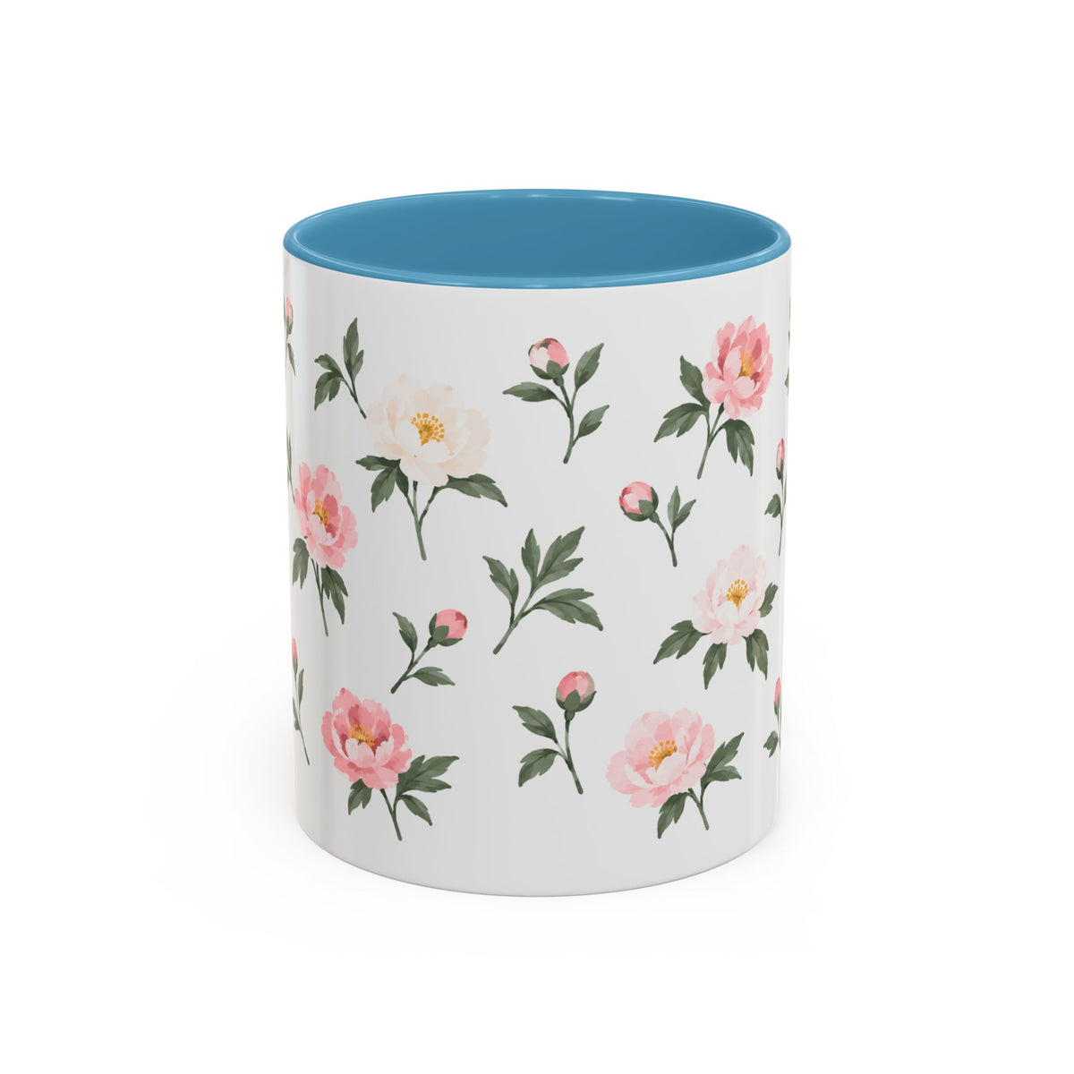 Indiana Peony Mug, State Flower Floral Coffee Cup, 11oz Botanical Gift