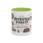 Petrified Forest National Park Coffee Mug | Arizona Painted Desert Fossil Gift | Accent Color Ceramic 11oz 15oz