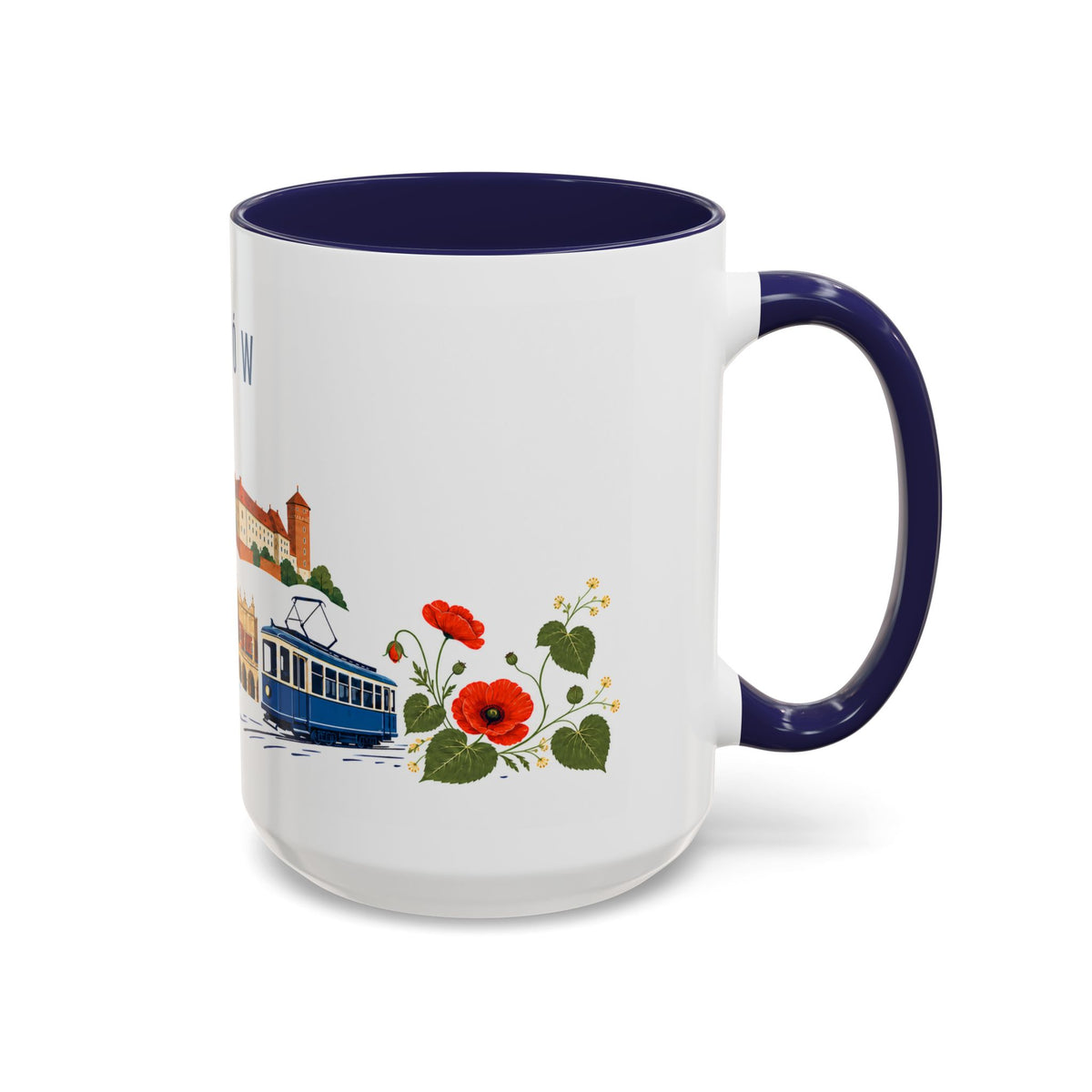Kraków Coffee Mug | Poland Travel Souvenir | Porcelain Decal City Gift | 11oz 15oz Accent Mug