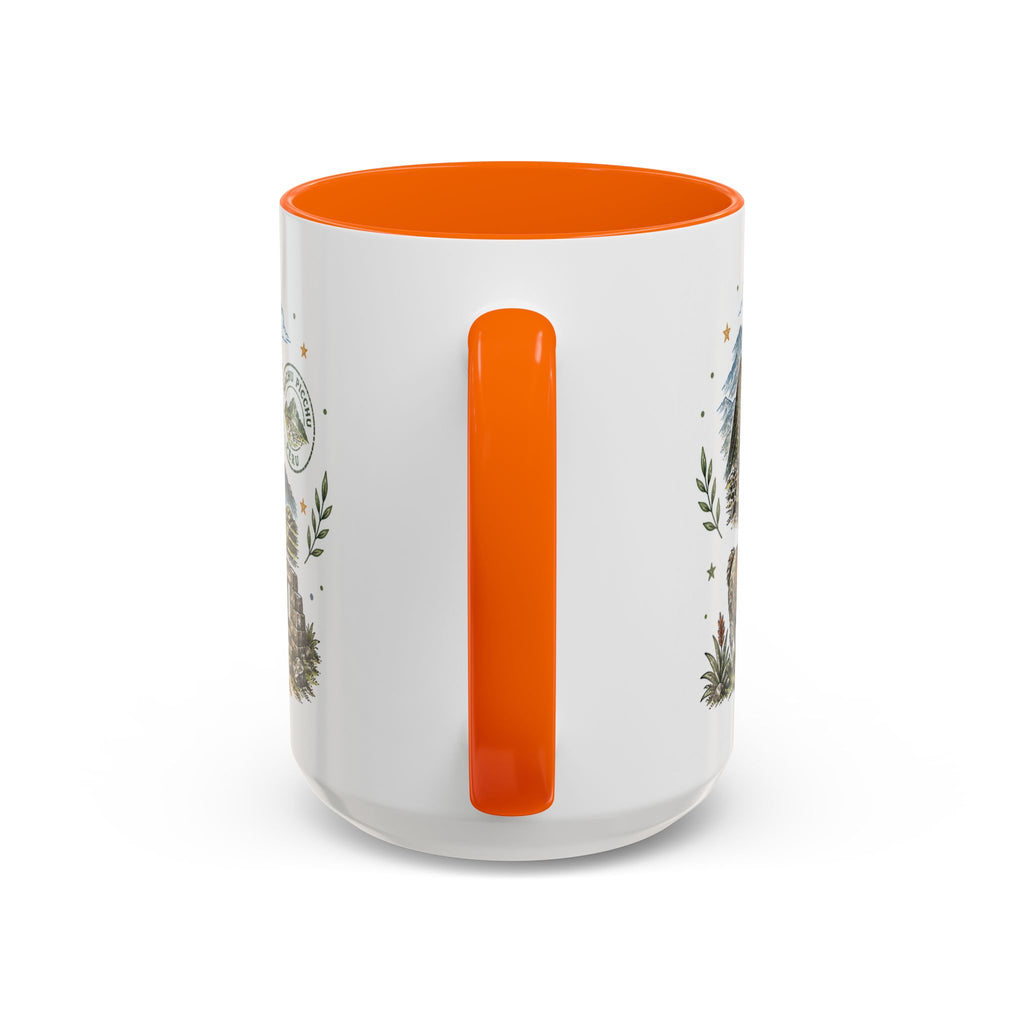 Machu Picchu Coffee Mug | Travel Destination Souvenir Gift | Accent Color Ceramic 11oz 15oz