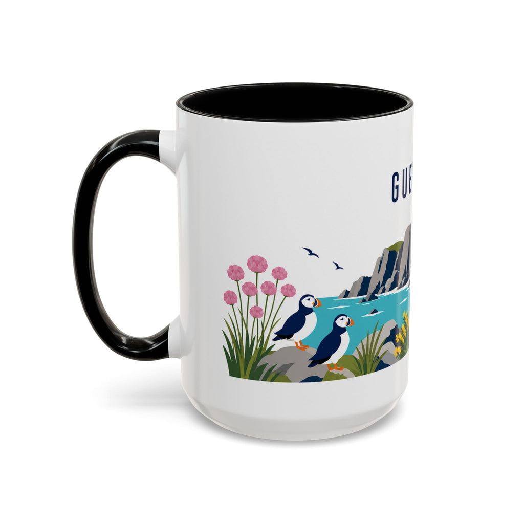 Guernsey Coffee Mug | Travel Souvenir Accent Mug | Country Gift Ceramic Cup 11oz 15oz