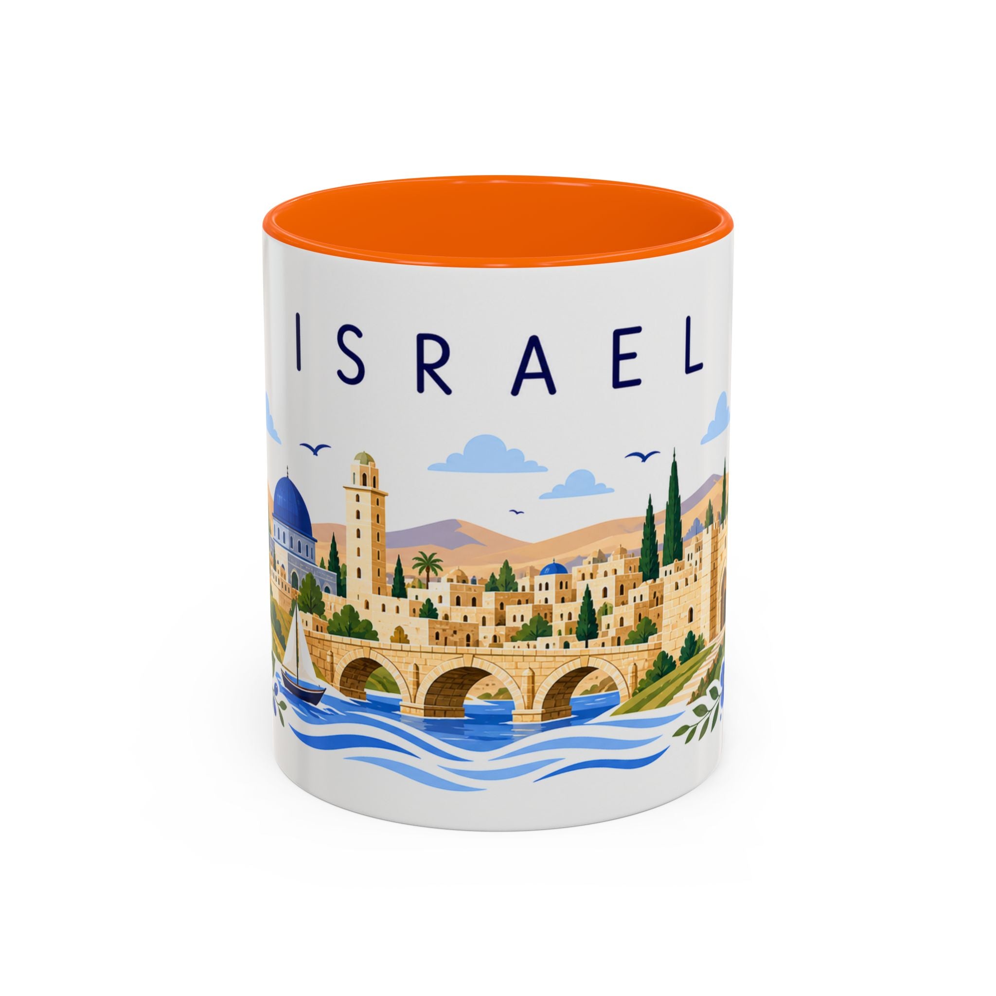Israel Coffee Mug | Travel Souvenir Accent Mug | Place Gift Ceramic Cup 11oz 15oz