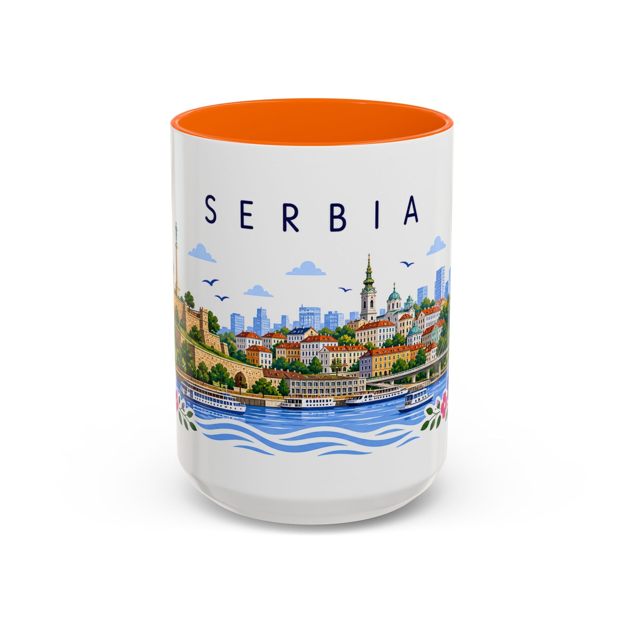 Serbia Coffee Mug | Travel Souvenir Accent Mug | Place Gift Ceramic Cup 11oz 15oz