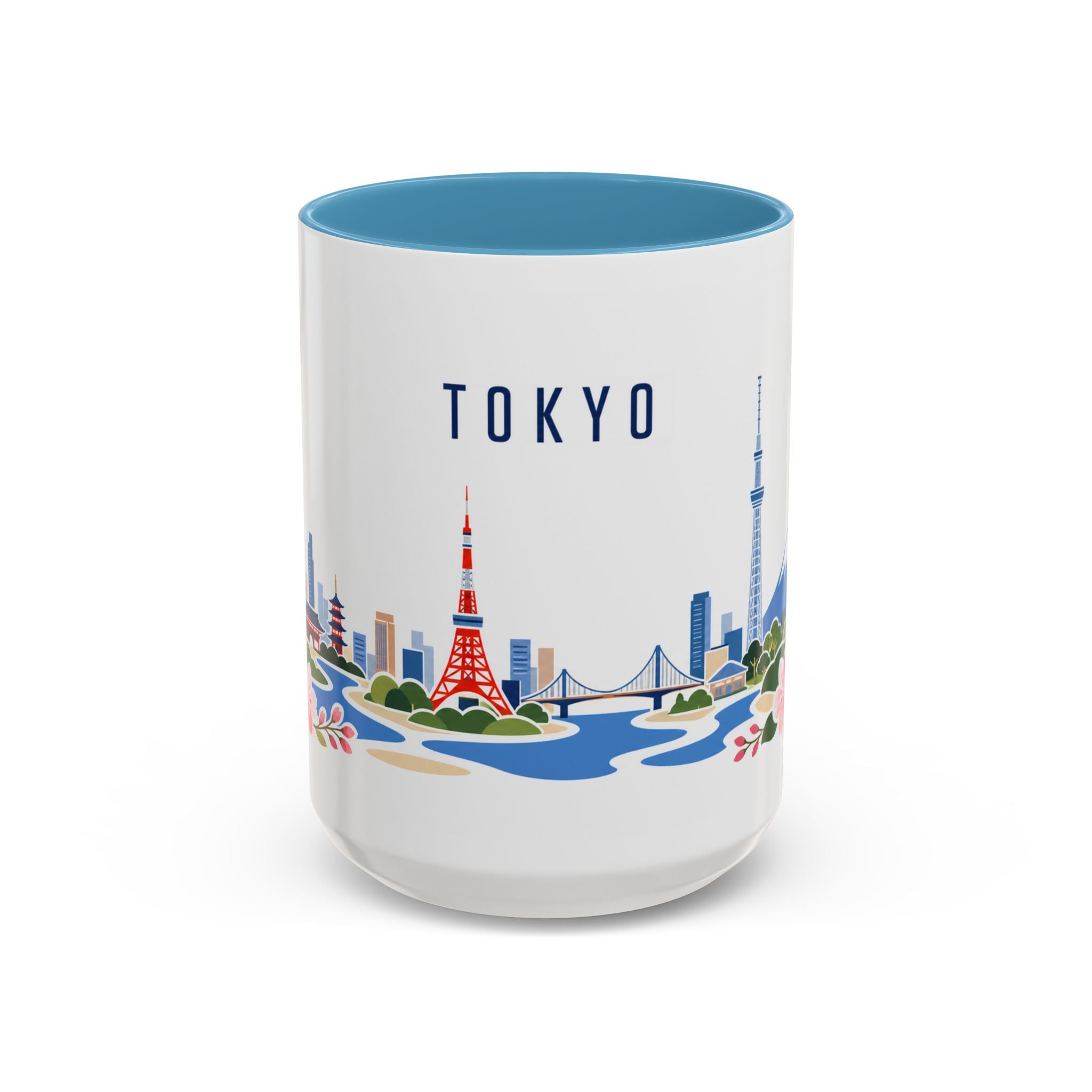 Tokyo Coffee Mug | Japan Travel Souvenir | Porcelain Decal City Gift | 11oz 15oz Accent Mug