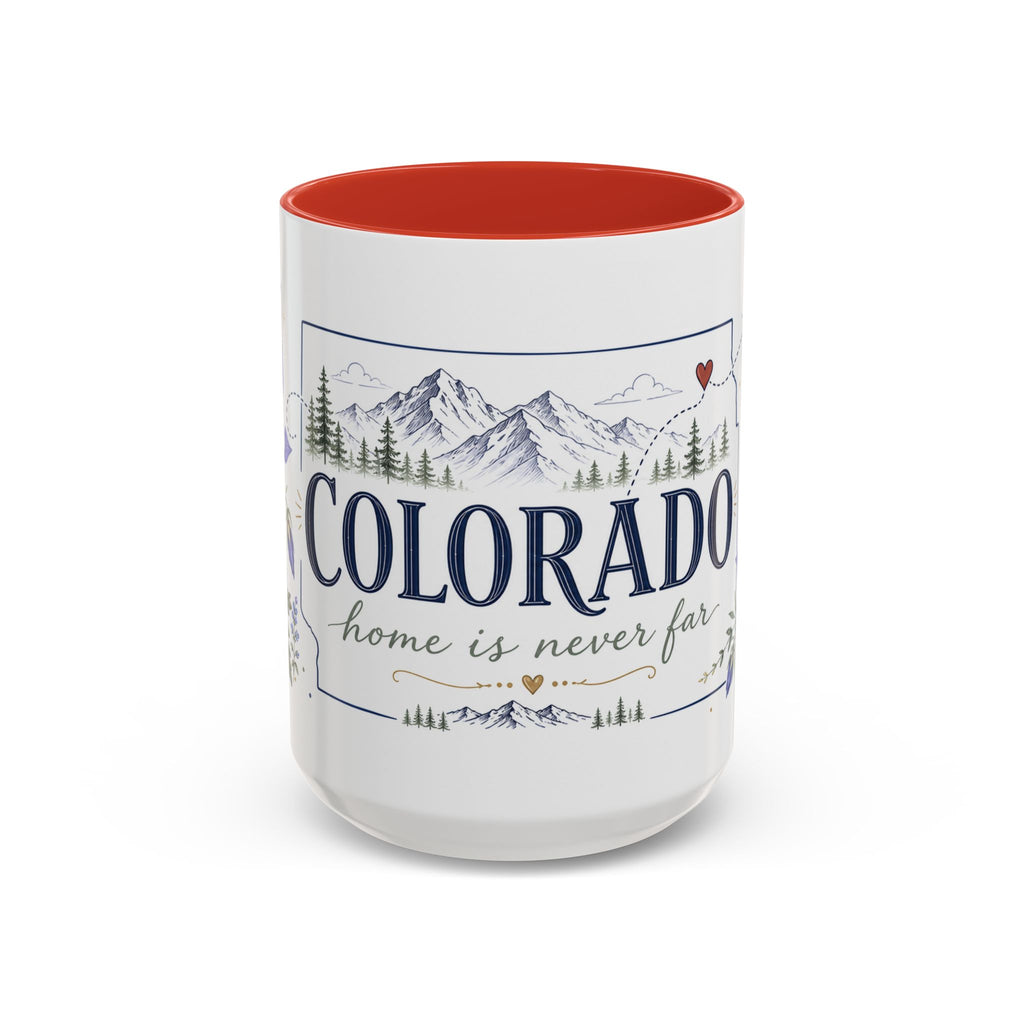 Colorado State Mug | Rocky Mountain Botanical Design | Moving Away Gift