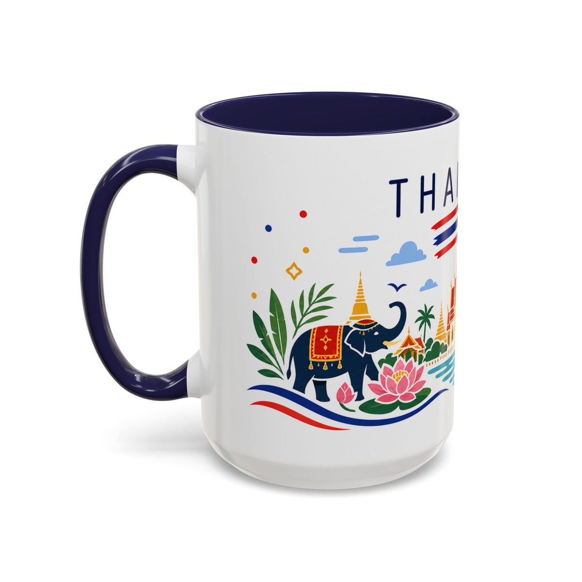 Thailand Coffee Mug | Travel Souvenir Accent Mug | Country Gift Ceramic Cup 11oz 15oz